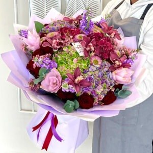 HAND BOUQUET - Pink & Purple